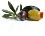 different sizes of greek olives